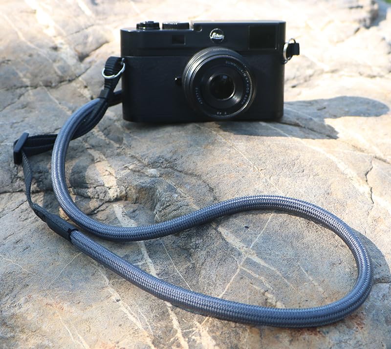 HITHUT Quick Release Camera Neck Strap Shoulder Strap Belt for Mirrorless Digital Cameras Climbing Rope with Quick Release QD Loops Connector with O-Ring Adjustable Length 30-53inch Gray - Image 3